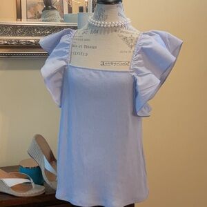 NWT- A New Day for Target Cropped Shirt with Butterfly Wing Sleeves
